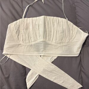 La Hearts Top with Tie and Halter Tie